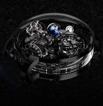 Replica Jacob & Co. Grand Complication Masterpieces - ASTRONOMIA SKY BLACK GOLD watch AT110.31.AA.WD.A price